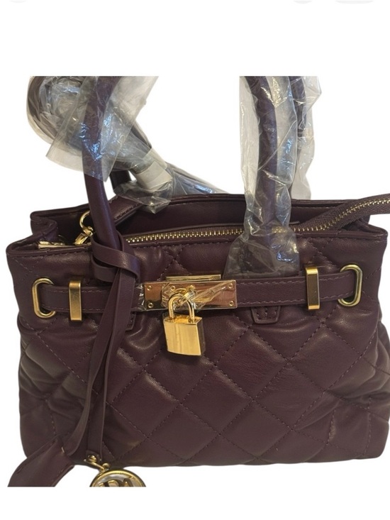 Badgley Mischka Handbags - NWT Studio Badgley Mischka Plum Quilted Leather Mini Handbag/ Crossbody